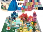 Wooden City - Kruzzel Colorful Blocks for Children