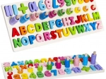 Wooden Educational Alphabet and Numbers with Rings