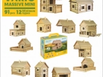 VARIO MASSIVE mini wooden building set – 91 pieces