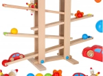 Wooden ball race track set Montessori XXL