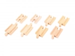 Wooden Track Connectors 7 cm (8 pcs) BIGJIGS RAIL