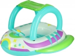 Children's inflatable vessel with steering wheel and canopy BESTWAY