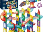 Woopie Magnetic Building Set 3D – Educational Marble Run, 105 Pieces