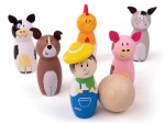 Wooden Farm Skittles from Bigjigs Toys