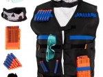 Tactical foam-dart vest with accessories – kids' set