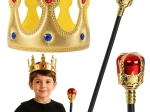 Children’s Royal Set – Gold Crown and Scepter