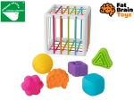 Sensory shape sorter with elastic strings FAT BRAIN InnyBin