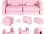 Kokkupandav modulaarne laste diivan 2-le inimesele 10 pehme padjaga ECOTOYS