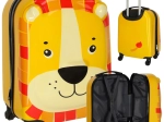 Children's wheeled travel suitcase - lion