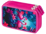 Three-tiered School Pencil Case Flamingos
