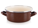 Pruun emailpott 20,5 cm, 2,2 l